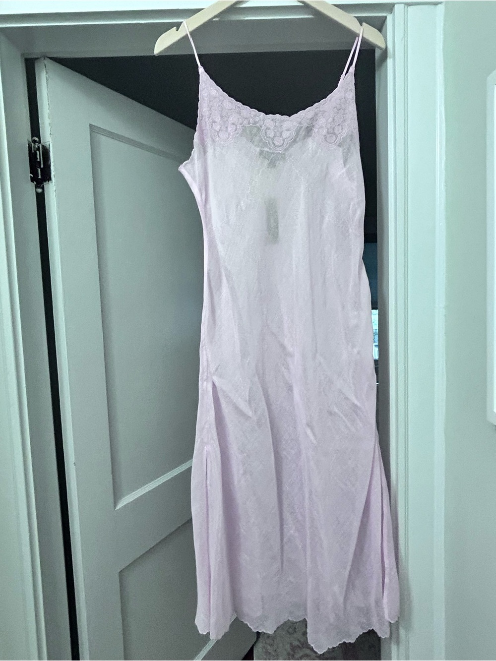 A Sheer Swimsuit Coverup in the Palest of Pinks